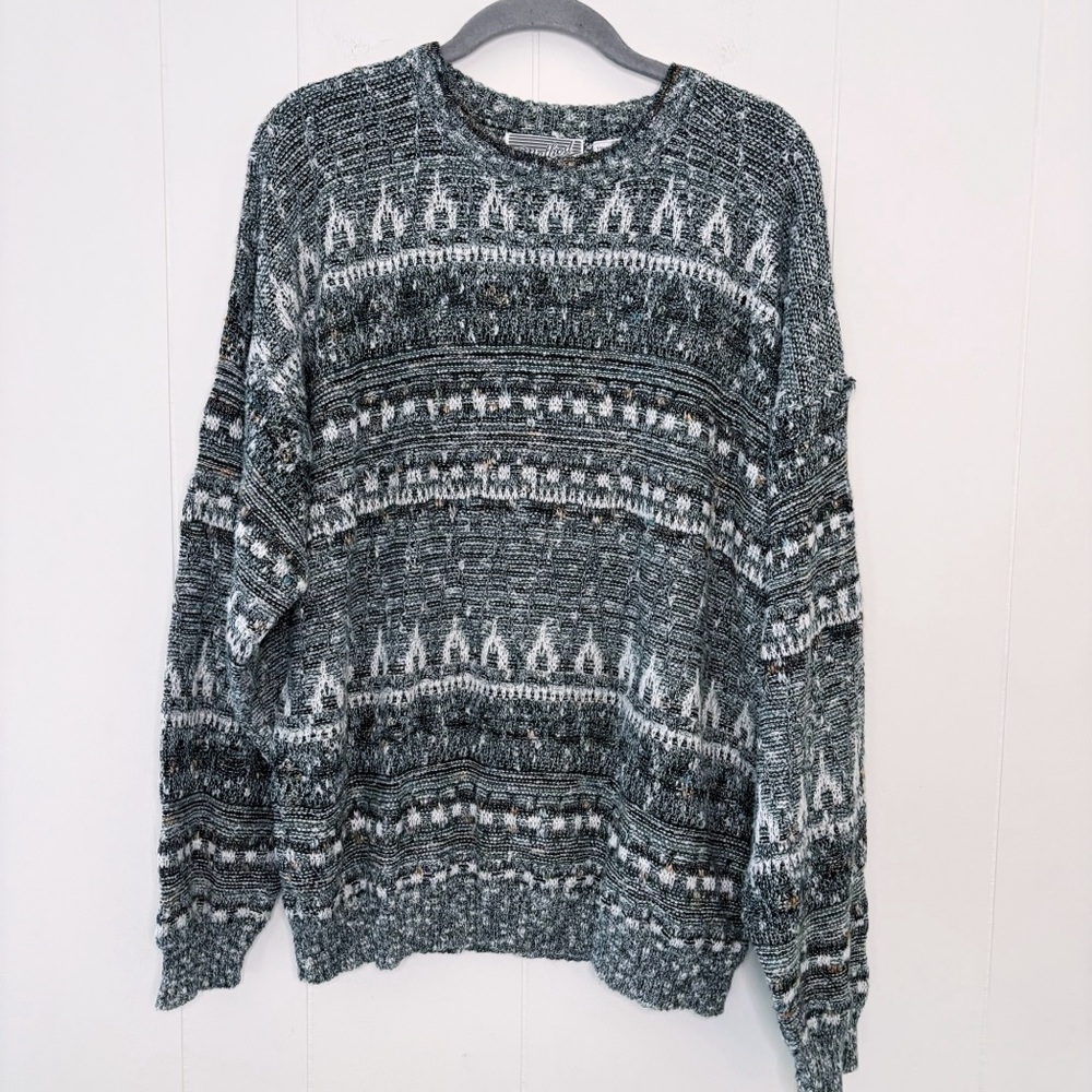 Vintage Method Heathered Grey Sweater XL